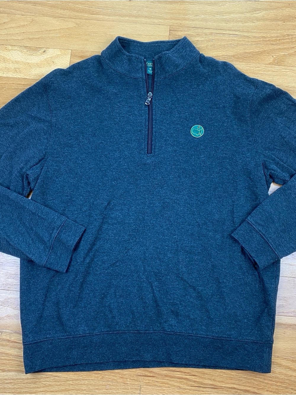 Berckmans Place 1934 MASTERS AUGUSTA Golf 1/4 Zip Pullover - M - Charcoal Grey